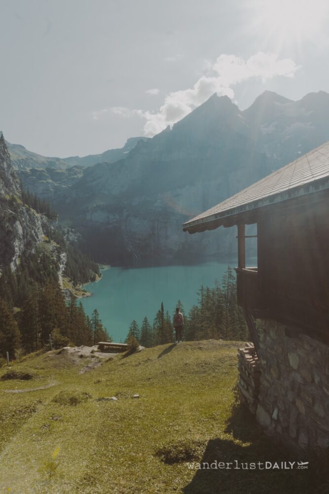 lago oeschinen dall'alto (oeschinensee)