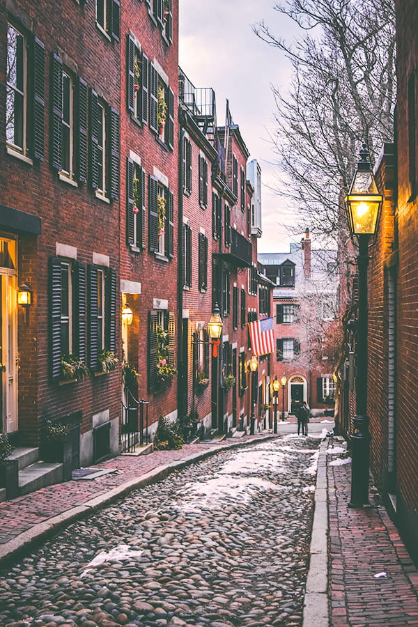 acorn street, boston